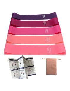 Juego de Bandas de Resistencia BOYYJING 5 Niveles 30x5cm