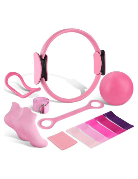 Kit de Pilates 13 Piezas Party Greeting - Anillo, Bandas y Pelota
