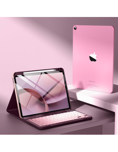 Funda con Teclado para iPad Air 11" Harvopu Mulberry