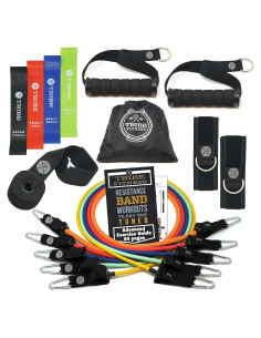 Conjunto de Bandas de Resistencia Tribe 150LB con Accesorios