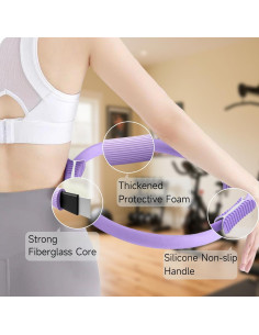 Kit de Pilates BLQCSLH YJT001 con Anillo y Banda de Resistencia 2