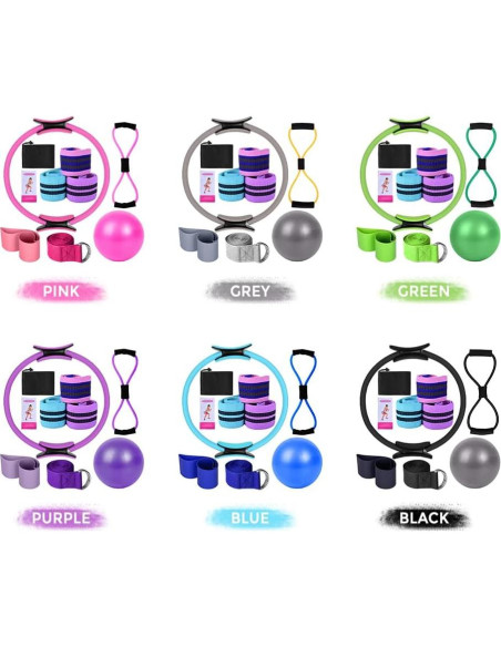 Conjunto de Pilates y Yoga Irfora - Bandas, Pelota y Anillo