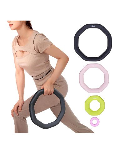 Anillo de Peso 2-en-1 Leikefitness Kettlebell y Mancuerna 0.15-4.5kg