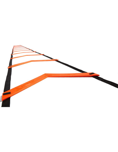 Escalera de Velocidad JAWKU 6.4m Ajustable 15 Escalones Naranja
