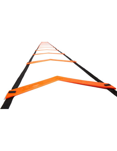 Escalera de Velocidad JAWKU 6.4m Ajustable 15 Escalones Naranja