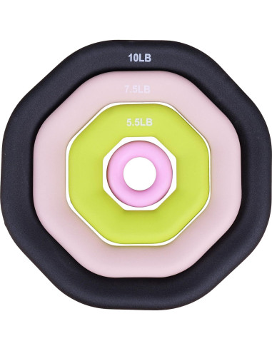 Anillo de Peso 2-en-1 Leikefitness Kettlebell y Mancuerna 0.15-4.5kg