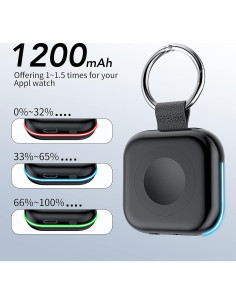 Cargador Portátil HUOTO para Apple Watch 1200mAh Inalámbrico 2