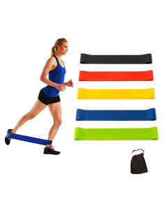 Set de 5 Bandas de Resistencia Genérica para Ejercicio y Fitness
