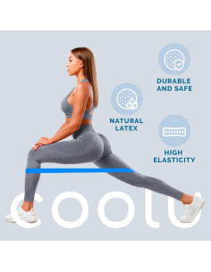Set de 5 Bandas de Resistencia COOLU para Ejercicio y Yoga 2