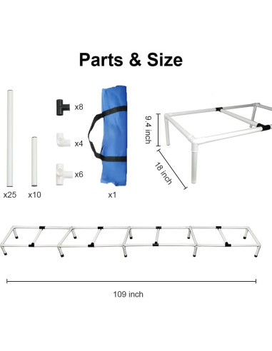 Escalera de Agilidad para Perros MKSY 274.3 cm Entrenamiento