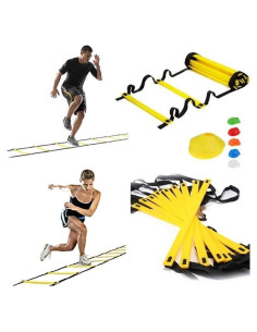 Escalera de Agilidad 1 Stop Soccer 4M con 12 Conos y Bolsa