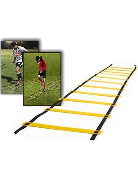 Escalera de Agilidad 1 Stop Soccer 4M con 12 Conos y Bolsa
