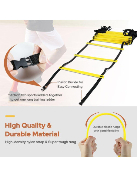 Escalera de Agilidad GHB Pro 2 Paquete 12 Peldaños 6.1m