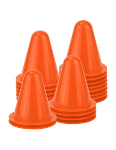 20 Conos de Entrenamiento XIHIRCD Naranja 8 cm para Fútbol y Baloncesto