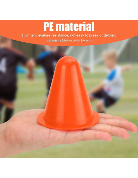 20 Conos de Entrenamiento XIHIRCD Naranja 8 cm para Fútbol y Baloncesto