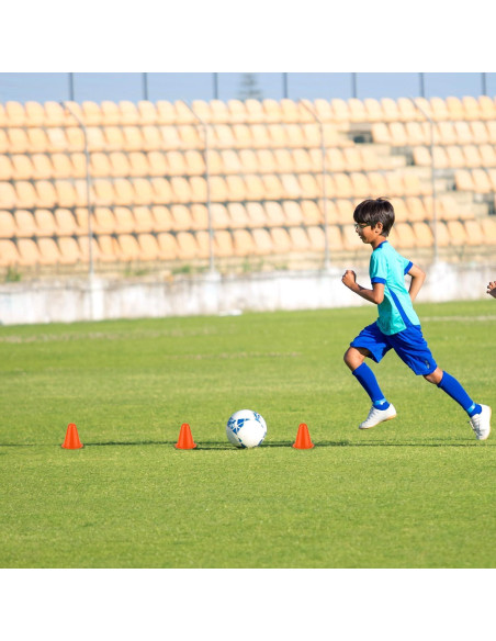 20 Conos de Entrenamiento XIHIRCD Naranja 8 cm para Fútbol y Baloncesto