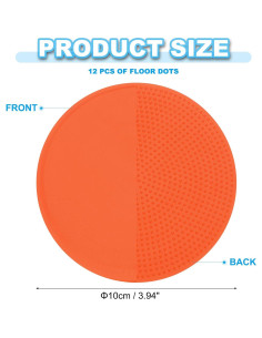 Marcadores de Piso Antideslizantes PATIKIL 10 cm - 12 Piezas 2