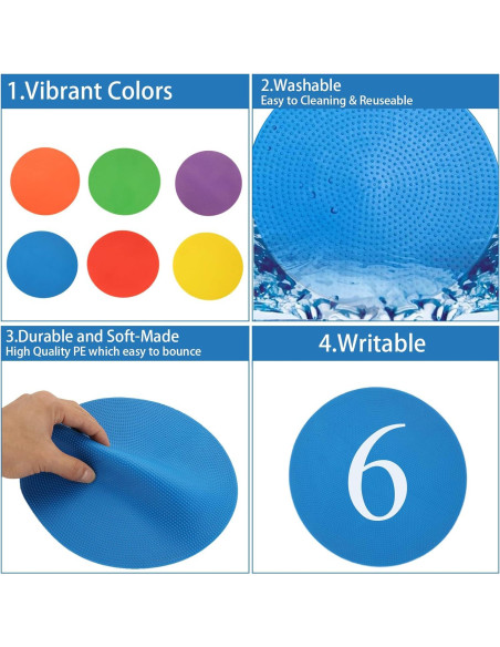 Marcadores de Puntos SHUESS 18 PCS 23 cm Antideslizantes