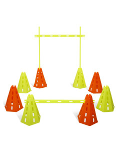 Conjunto de Entrenamiento de Agilidad Yes4All - 8 Conos y 4 Barras