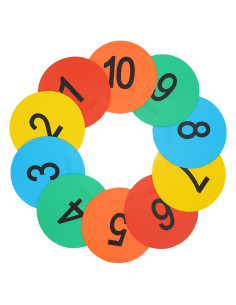 Marcadores de Piso Numerados Eco Walker TPE Antideslizantes 10 Unidades