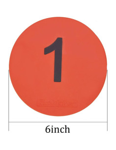 Marcadores de Piso Numerados Eco Walker TPE Antideslizantes 10 Unidades 2