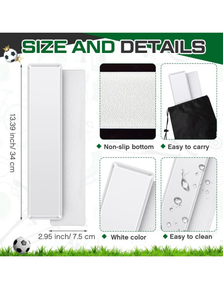 Kit de 10 Marcadores Rectangulares Blueweenly para Entrenamiento