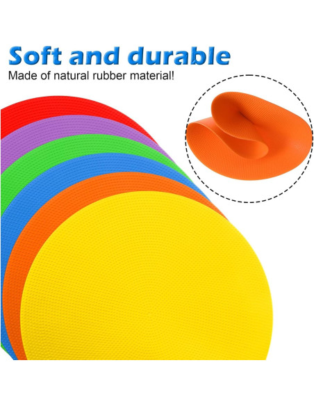 Conos de Entrenamiento HekouJiub 12 Pcs 23 cm Antideslizantes