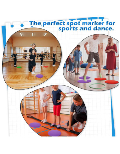 Conos de Entrenamiento HekouJiub 12 Pcs 23 cm Antideslizantes