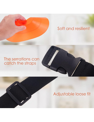 Conos de Agilidad Naranjas Kenning - 100 Piezas con Correas