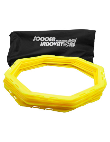 Anillos de Entrenamiento Octagonales Soccer Innovations - 12 Pzas