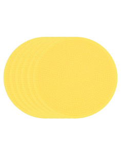 Marcadores de Puntos Antideslizantes PATIKIL 10 cm Amarillo - 6 Pcs