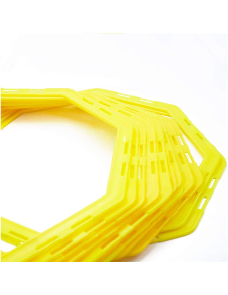 Anillos de Entrenamiento Octagonales Soccer Innovations - 12 Pzas