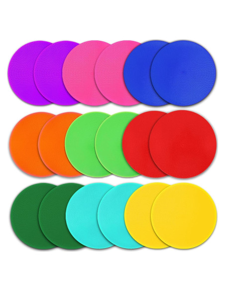 Marcadores de Puntos de Poliester SLSWHLX 18 Pcs 22.86 cm Antideslizantes