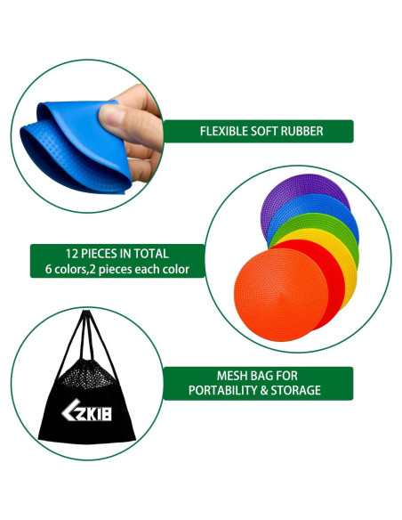 Marcadores de Puntos Antideslizantes LZKIB 23 cm 12 Piezas