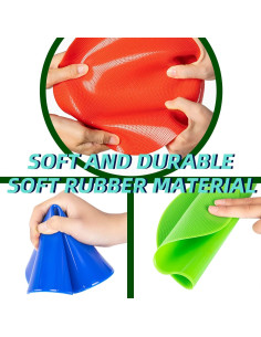 Marcadores de Puntos de Poliester SLSWHLX 18 Pcs 22.86 cm Antideslizantes 2