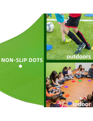 Marcadores de Puntos de Poliester SLSWHLX 18 Pcs 22.86 cm Antideslizantes