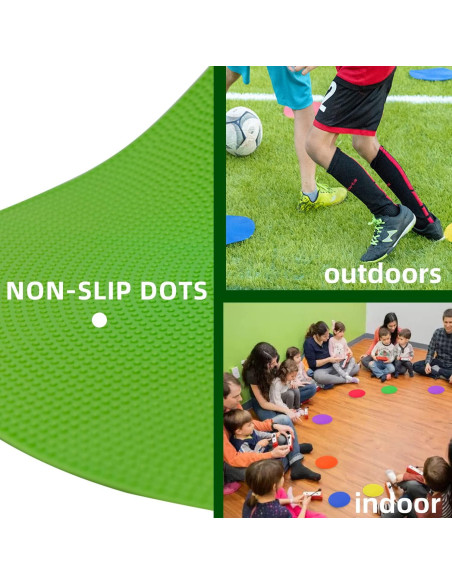 Marcadores de Puntos de Poliester SLSWHLX 18 Pcs 22.86 cm Antideslizantes