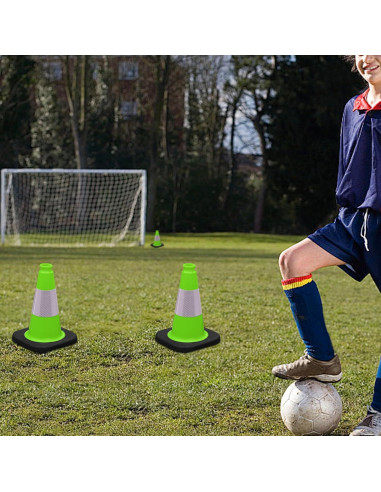 Conos de Seguridad de Tráfico Verdes 30.5cm OrangeStar - Paquete de 8