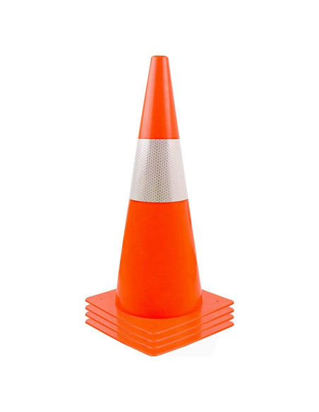 Conos de Seguridad Naranjas Alytree 15in con Reflectantes - 4 Pack