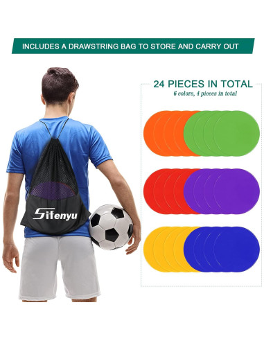 Marcadores de Puntos de Goma Sifenyu 23cm - Set de 24 Pcs