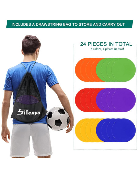 Marcadores de Puntos de Goma Sifenyu 23cm - Set de 24 Pcs