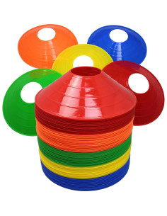 Conos de Disco Multicolor BlueDot Trading - Paquete de 100 Conos para Entrenamiento Deportivo 2