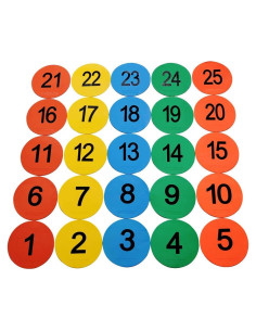 Juego de Marcadores de Punto Antideslizantes Eco Walker 20cm Set 25pcs