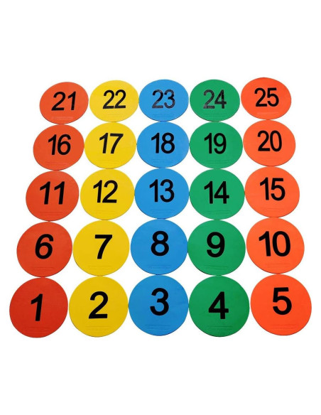 Juego de Marcadores de Punto Antideslizantes Eco Walker 20cm Set 25pcs