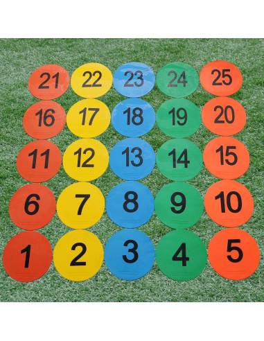 Juego de Marcadores de Punto Antideslizantes Eco Walker 20cm Set 25pcs