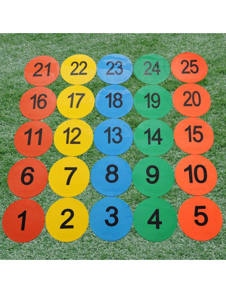 Juego de Marcadores de Punto Antideslizantes Eco Walker 20cm Set 25pcs