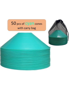 Conos de Agilidad WOWGEEK - Juego de 50, Diámetro 18.24 cm 2