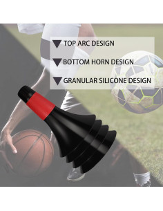 8 Conos de Entrenamiento JRONG Tols para Fútbol y Baloncesto 2