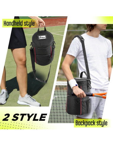 Aliceset 2 Bolsas de Pelotas de Tenis Nylon 45 Pelotas