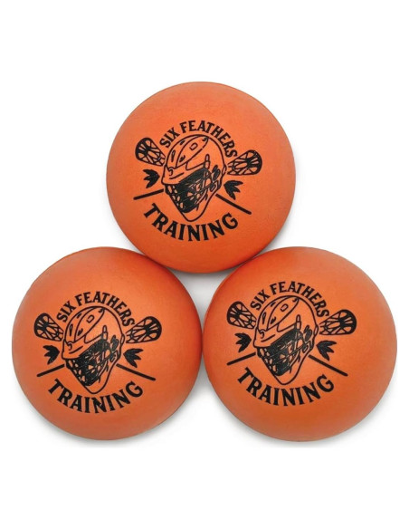 Pelotas de Entrenamiento Lacrosse Six Feathers - Paquete de 3